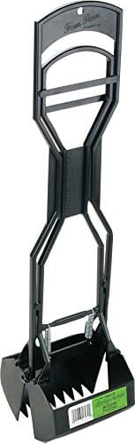 Four Paws Allen'S Spring Action Scooper for Grass Dog Waste Pick Up - Black - Medium
