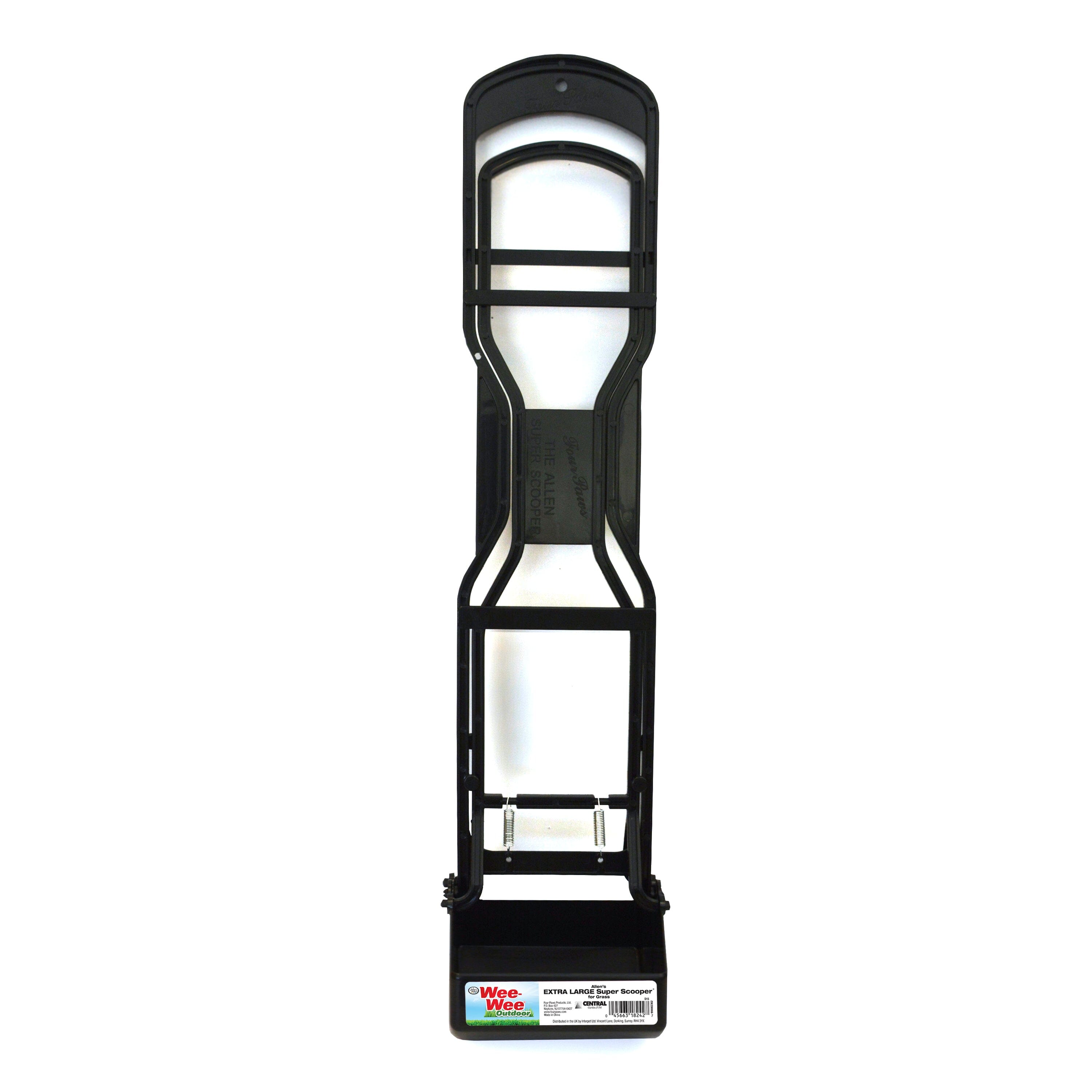 Four Paws Allen's Super Dog Scooper For Grass Plain Grass Black - 6 in X 6.38 in X 29 in