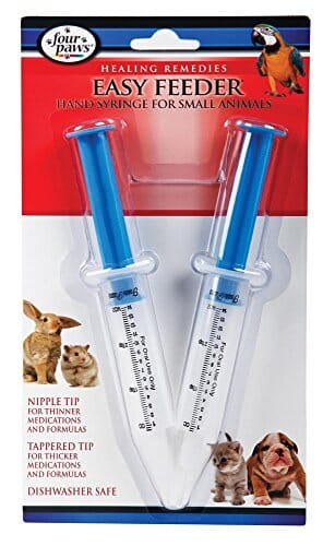 Four Paws Easy Feeder Hand Syringe for S.A. Dog Milk Replacers - Blue/Clear - Small