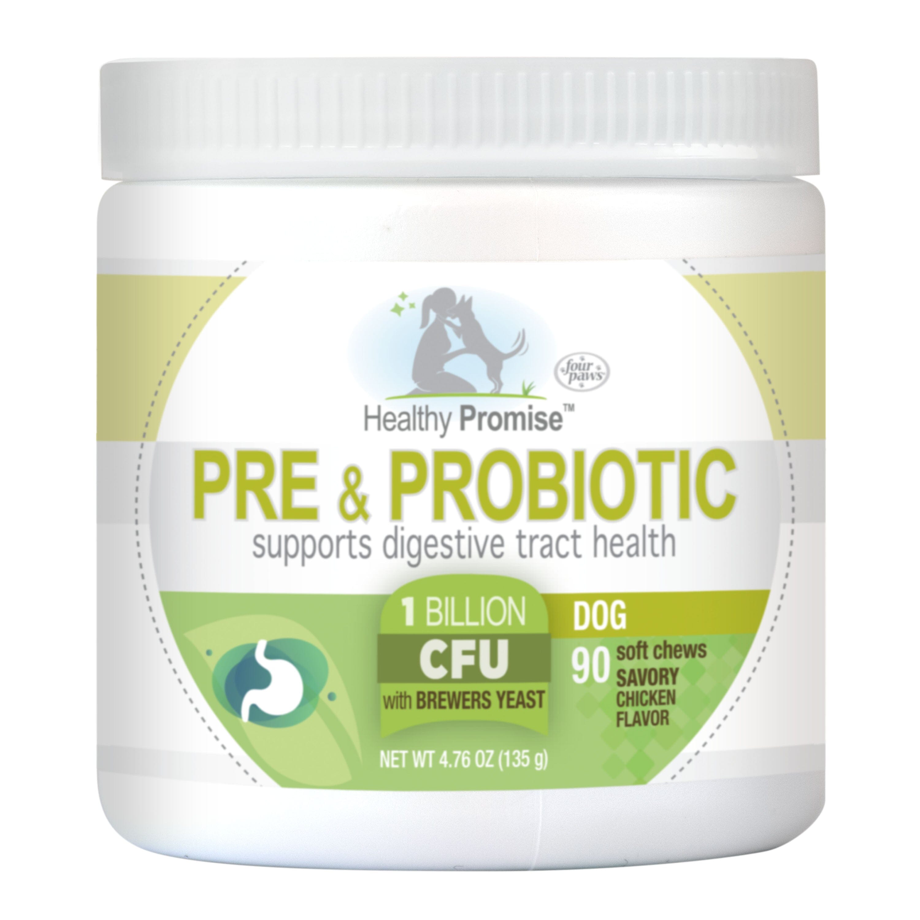 Four Paws Healthy Promise Pre and Probiotics for Dogs Soft Chews Pre and Probiotic - 90 Count