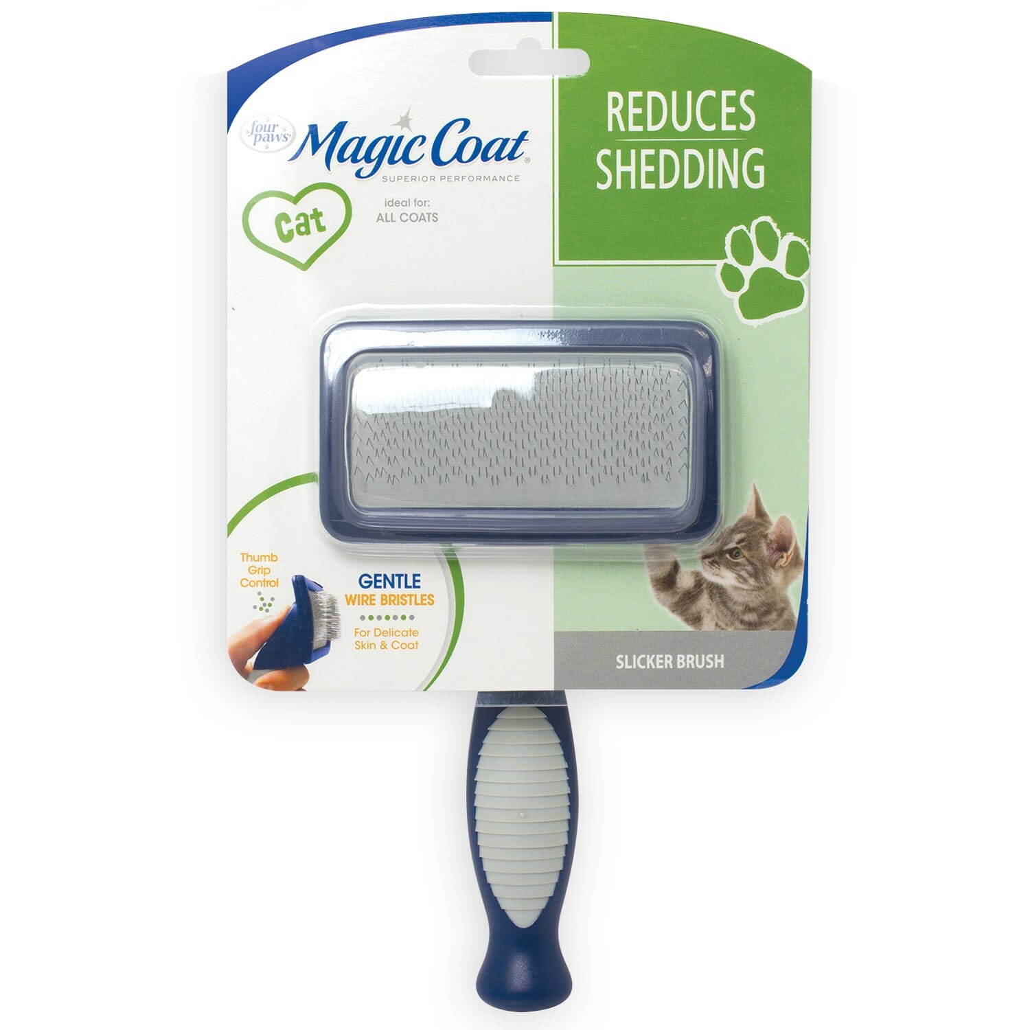 Four Paws Magic Coat Cat Slicker Brush - One Size