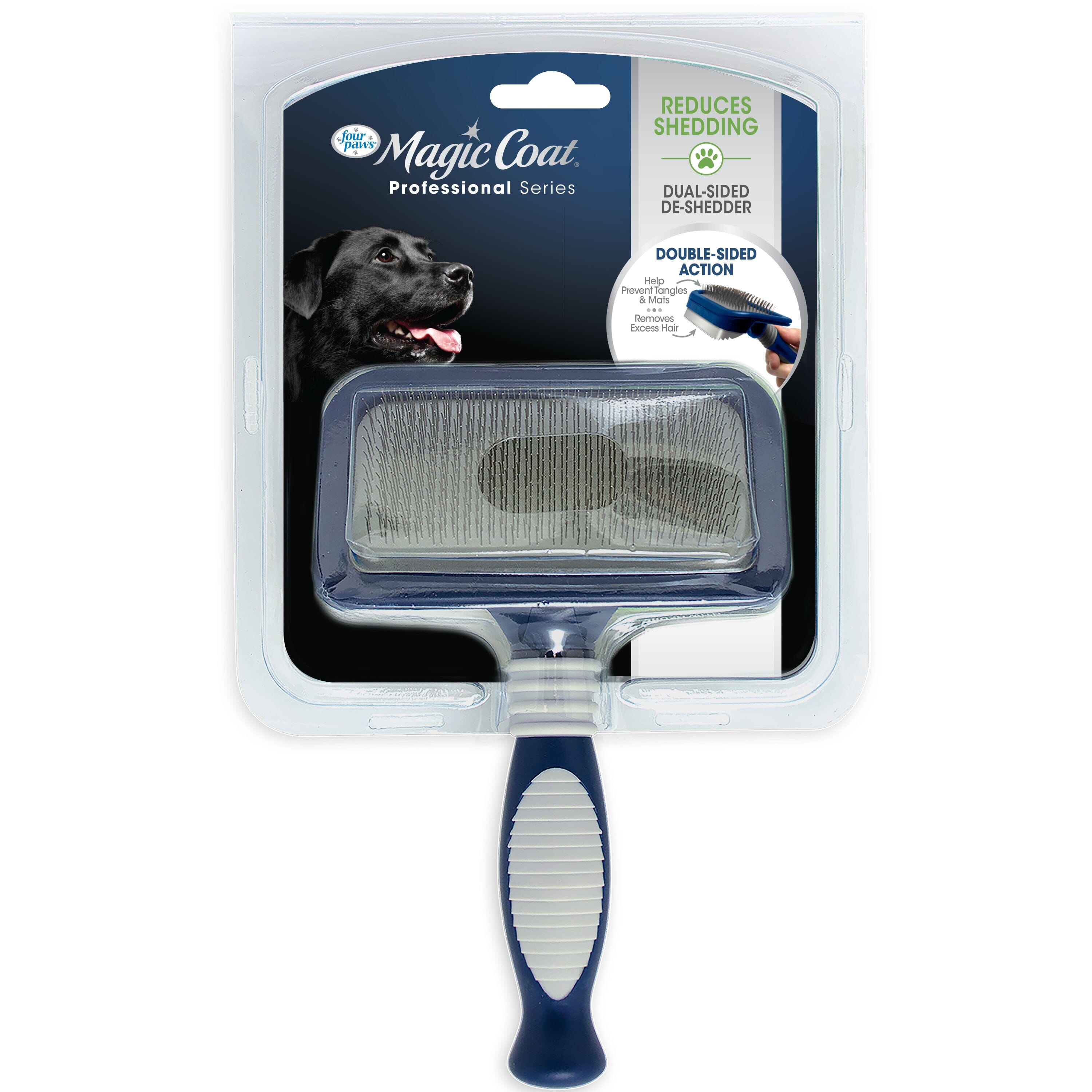 Four Paws Magic Coat Professional Series Dual-Sided Deshedder for Dogs Deshedder - One Size