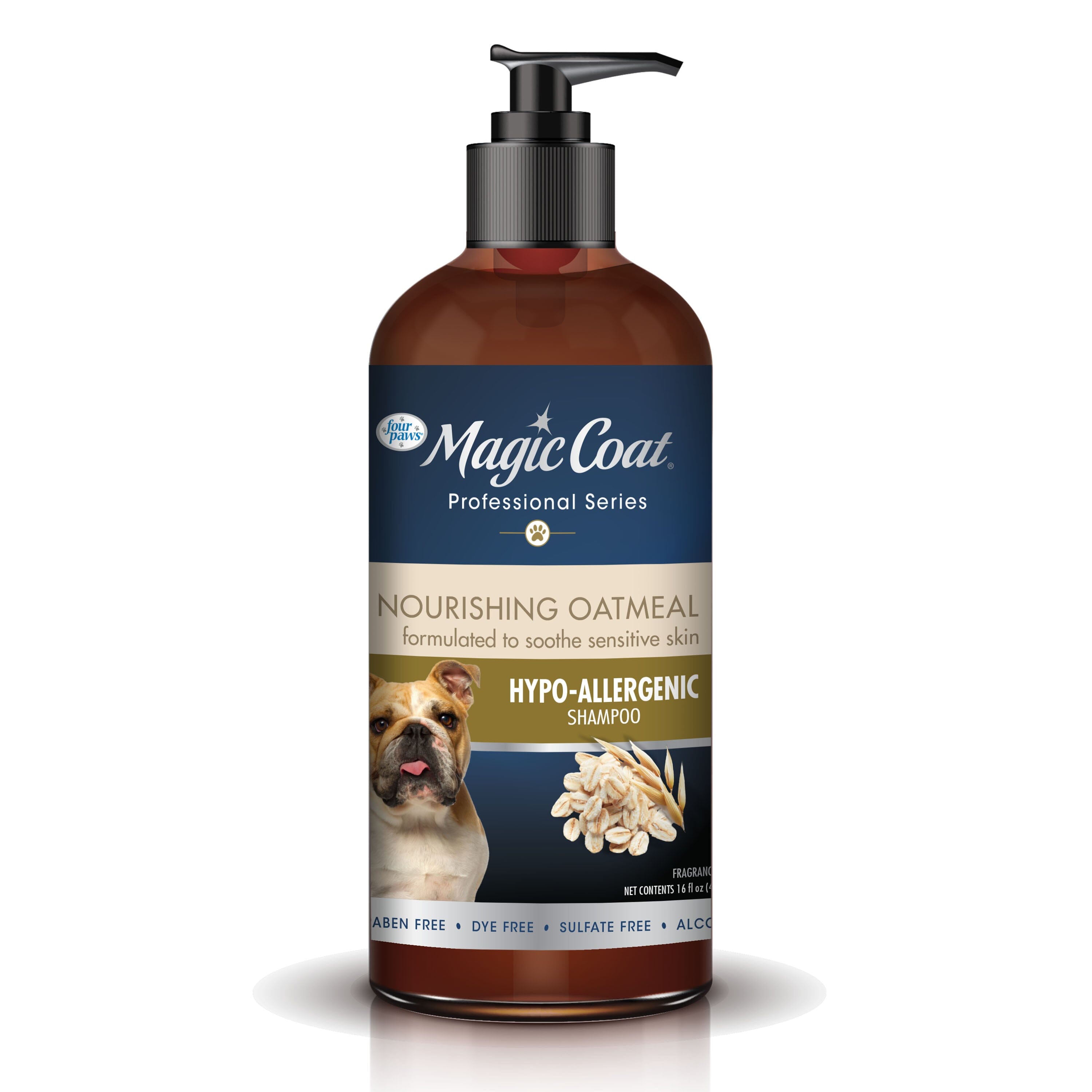 Four Paws Magic Coat Professional Series Nourishing Oatmeal Hypo-Allergenic Dog Shampoo Hypo-Allergenic - 16 Fl. Oz