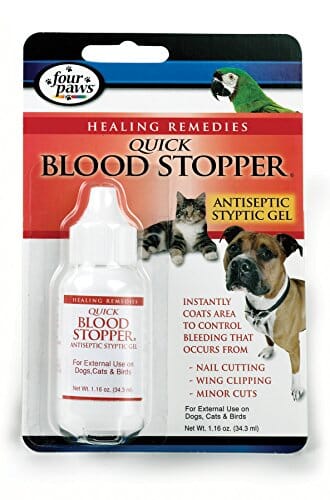 Four Paws Quick Blood Stopper Styptic Gel Dog Wound Care - 1.16 Oz
