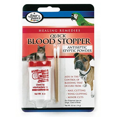 Four Paws Quick Blood Stopper Styptic Powder Dog Wound Care - .5 Oz