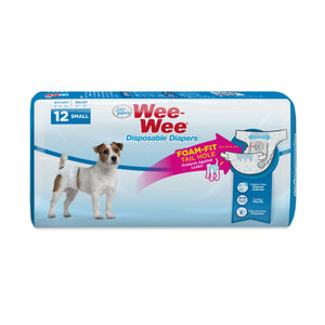 Four Paws Wee-Wee Disposable Dog Diapers Diaper - Small - 12 Count