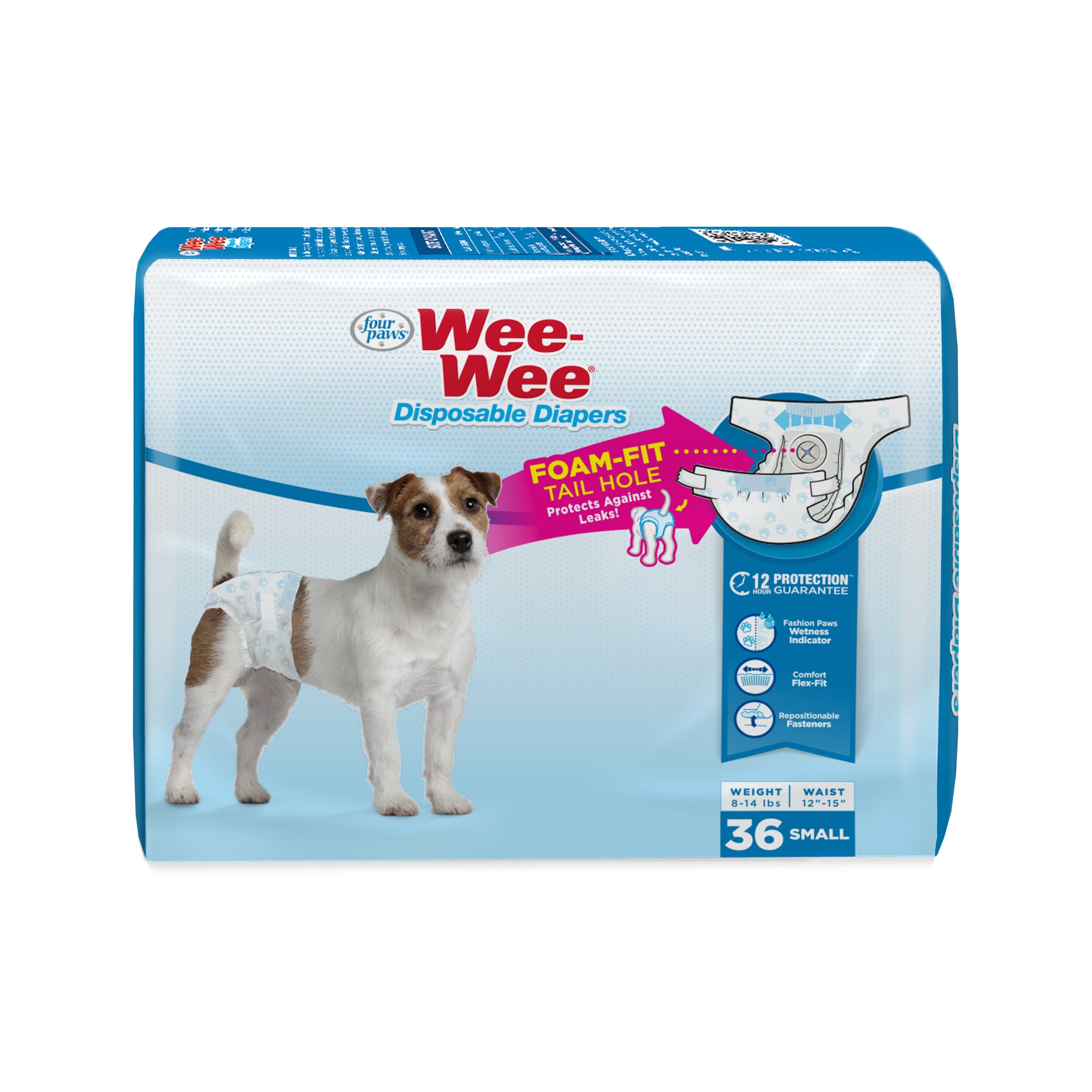 Four Paws Wee-Wee Disposable Dog Diapers Diaper - Small - 36 Count