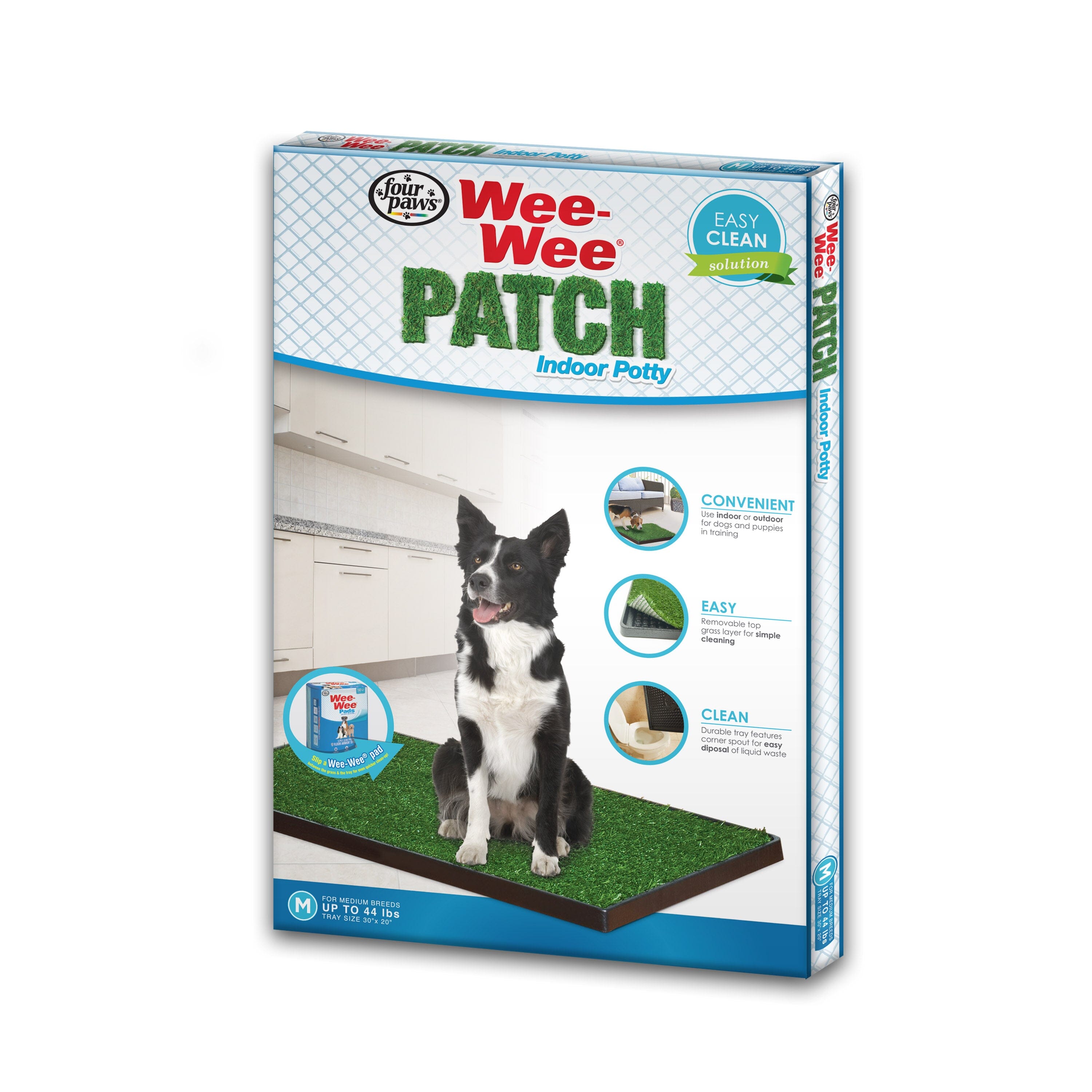 Four Paws Wee-Wee Dog Grass Patch Tray Patch - Medium - 3 Count