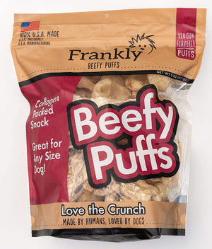Frankly Pet Beefy Puffs Venison Crunchy Dog Treats - 5 oz
