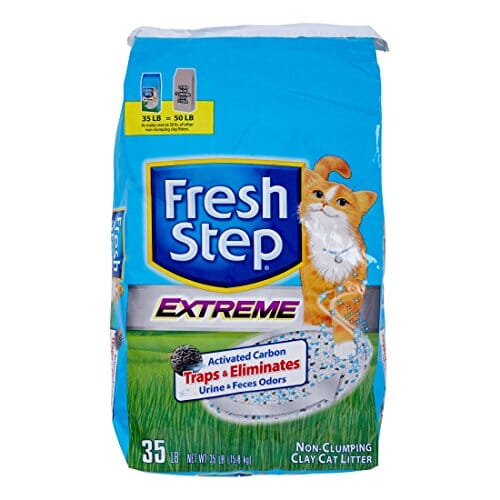 Fresh Step Premium Non-Clumping Clay Cat Litter - 35 Lbs