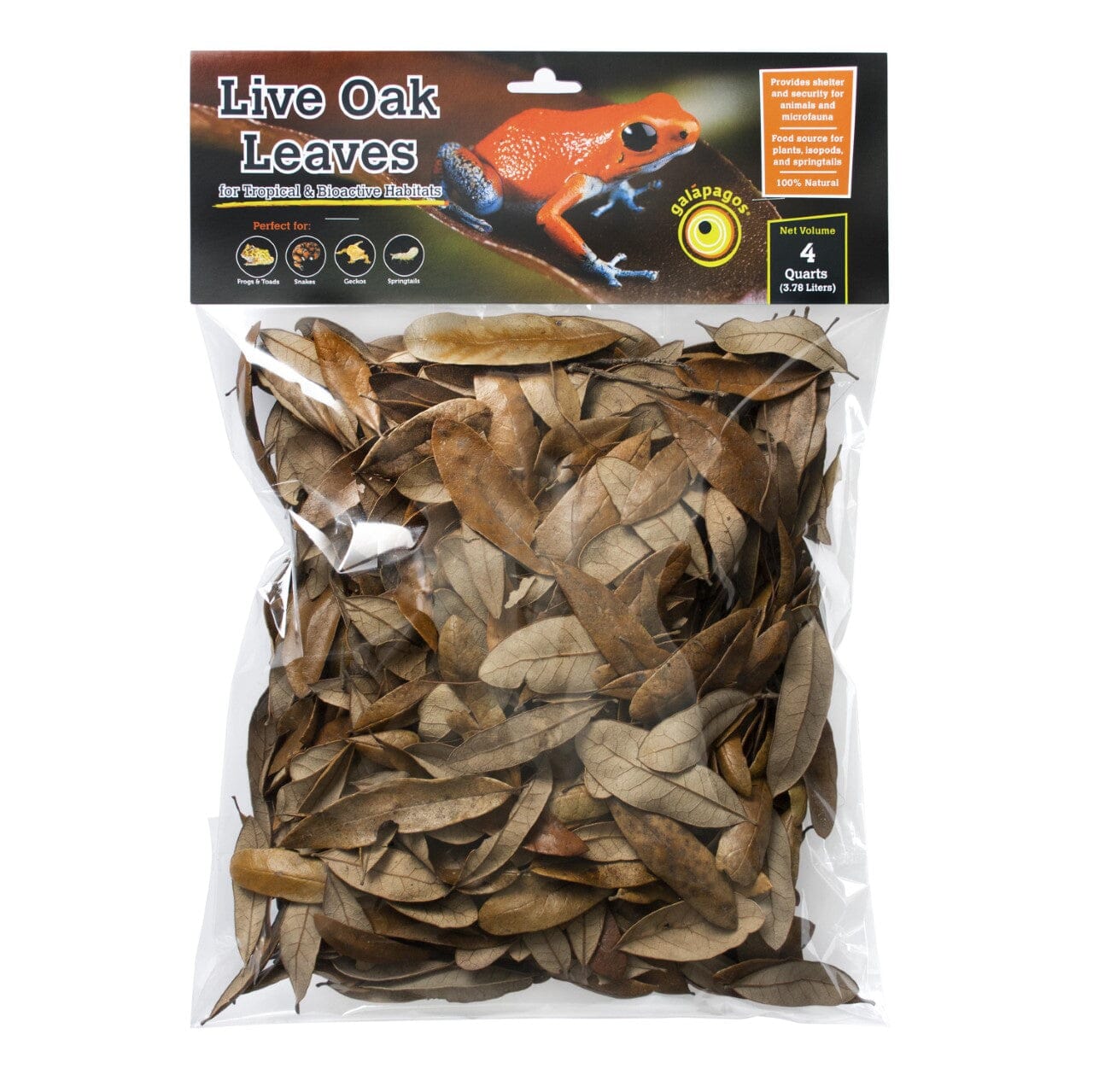 Galapagos Natural Live Oak Leaf Litter - 4 qt