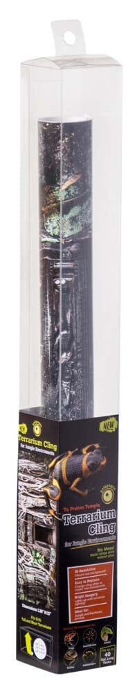 Galapagos Terrarium Cling Background Temple - 15 in X 36 in