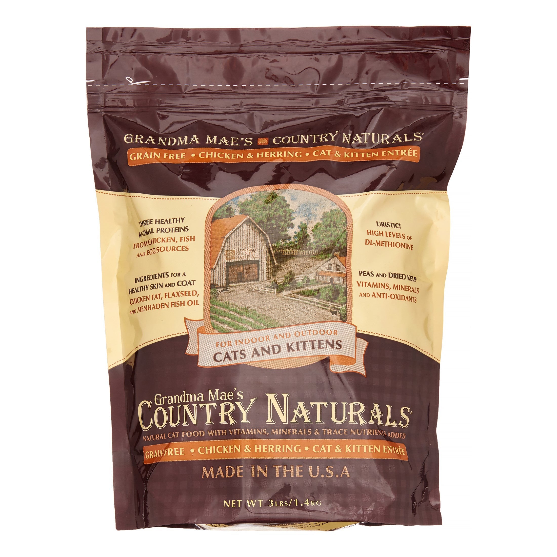 Grandma Mae's Country Naturals Cat Grain-Free Chicken - 3 lbs