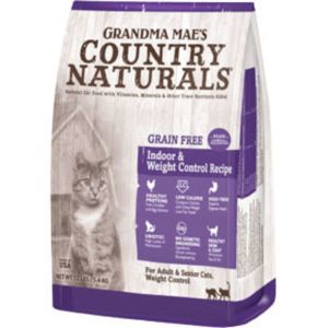 Grandma Mae's Country Naturals Cat Grain-Free Indoor Weight Control Hairball - 4 lbs