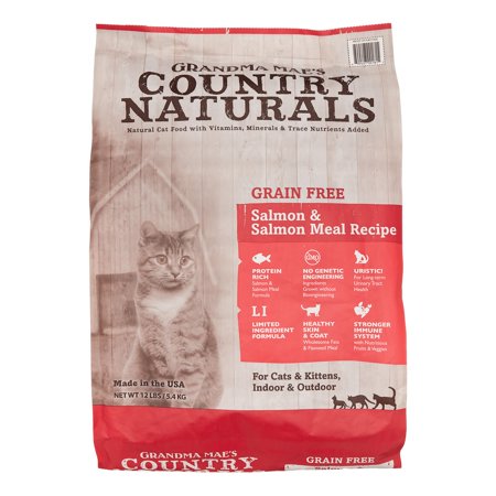 Grandma Mae's Country Naturals Cat Grain-Free Salmon - 12 lbs
