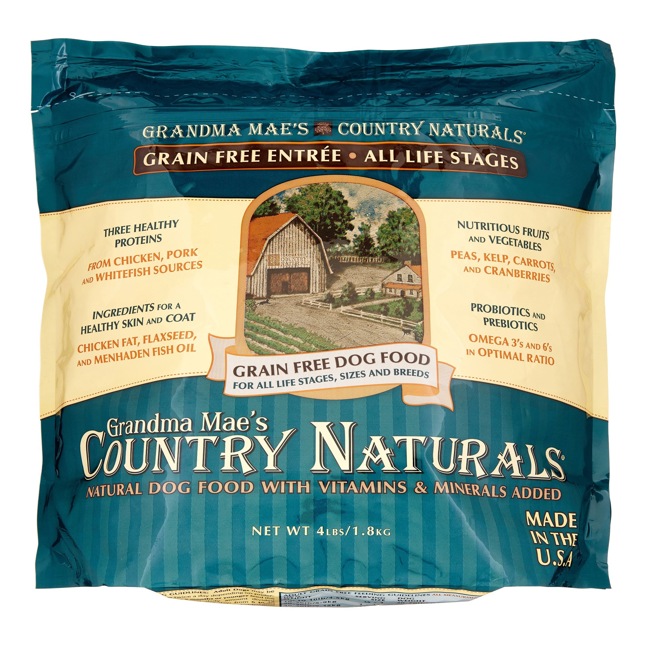 Grandma Mae's Country Naturals Dog Grain-Free Chicken Multi Protein - 4 lbs