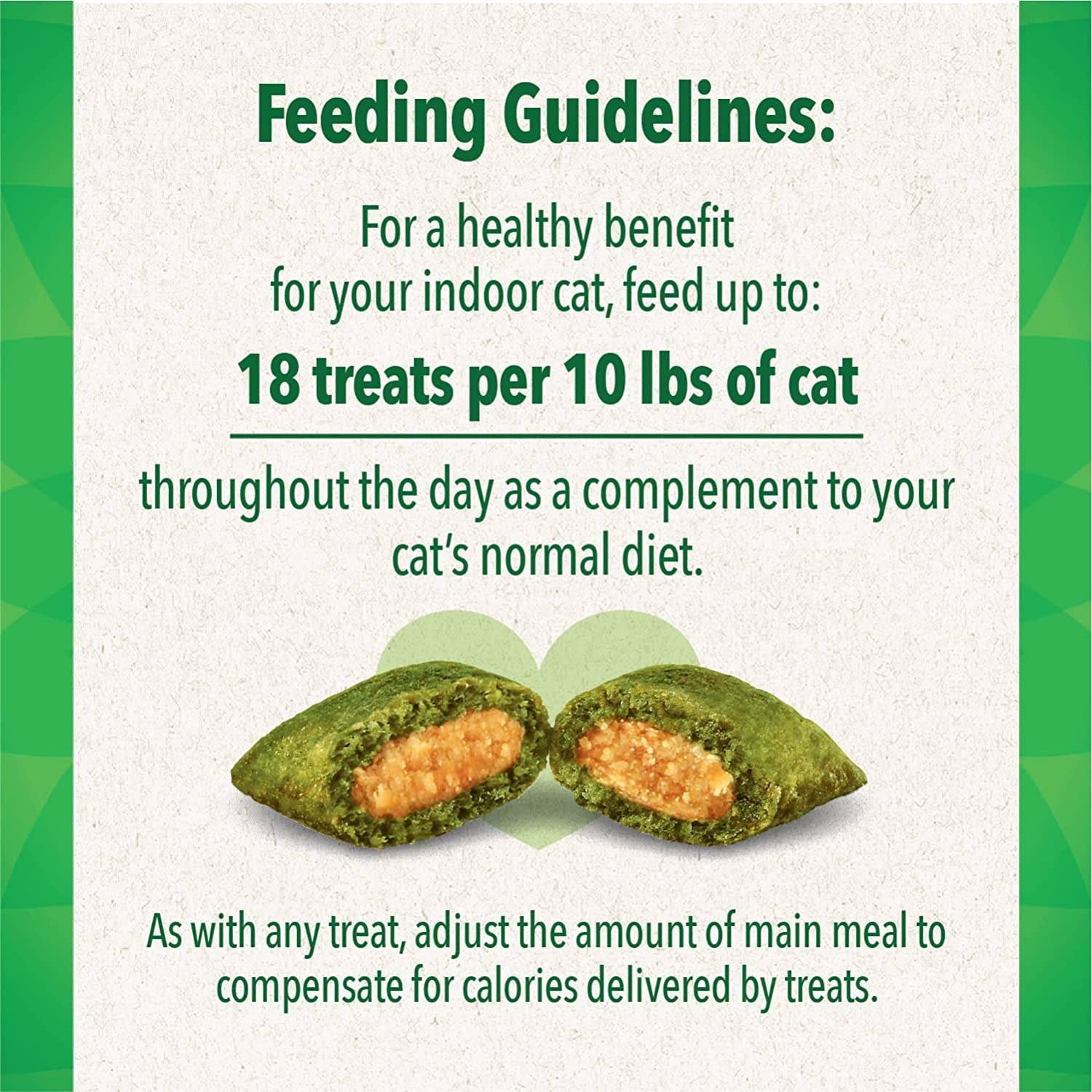 Greenies Feline SmartBites Hairball Control Chicken Dental Cat Treats - 2.1 oz