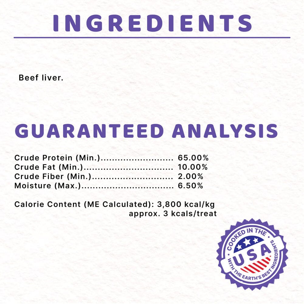 Halo Liv-A-Littles Freeze-Dried Beef Liver Protein Treats