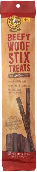 Happy Howie's Bulk Woof Stix Dog Jerky Treats - 11 In - 45 Pieces