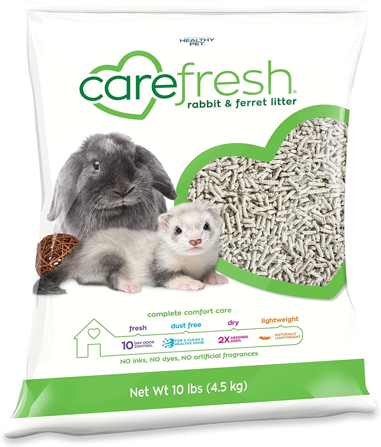Healthy Pet Carefresh Carefresh Rabbit & Ferret Litter Small Animal Bedding - 10 Lbs