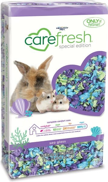 Healthy Pet Carefresh Complete Sea Glass Special Edition (6 per case) Paper Small Animal Bedding - 10 Ltr