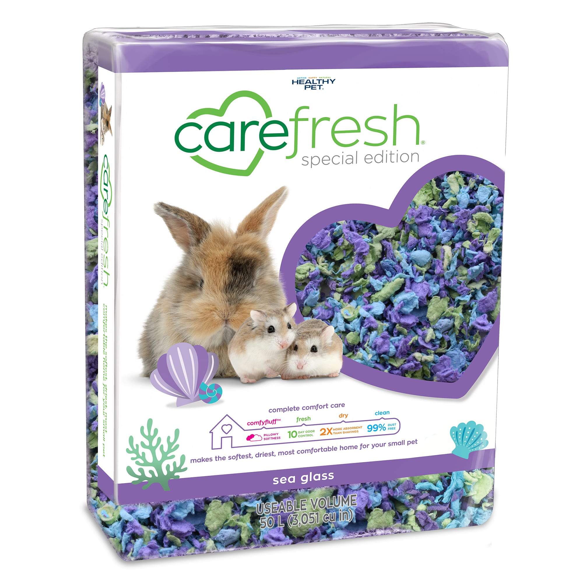 Healthy Pet Carefresh Sea Glass Special Edition Small Animal Bedding - 50L