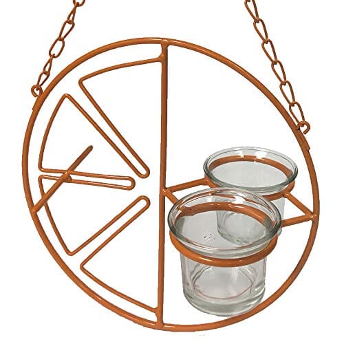 Heath Double Jar Clementine Oriole Feeder - Orange