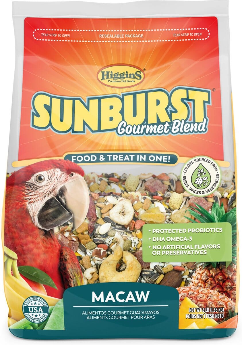 Higgins Gourmet Diets Macaw Bird Food - 3 Lbs