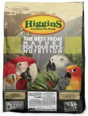 Higgins Gourmet Diets Parakeet Bird Food - 25 Lbs