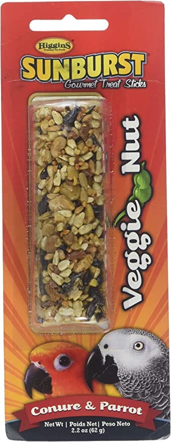 Higgins Gourmet Veggie Nut Parrot Bird Treat Sticks - 1.8 Oz