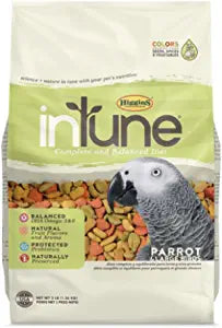 Higgins Intune Natural Parrot Bird Food - 3 Lbs