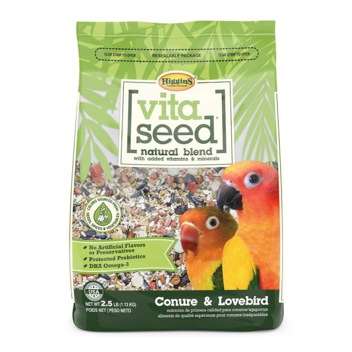 Higgins Nederlands Vita Seed Vita Conure and Lovebird Bird Food - 2.5 Lbs