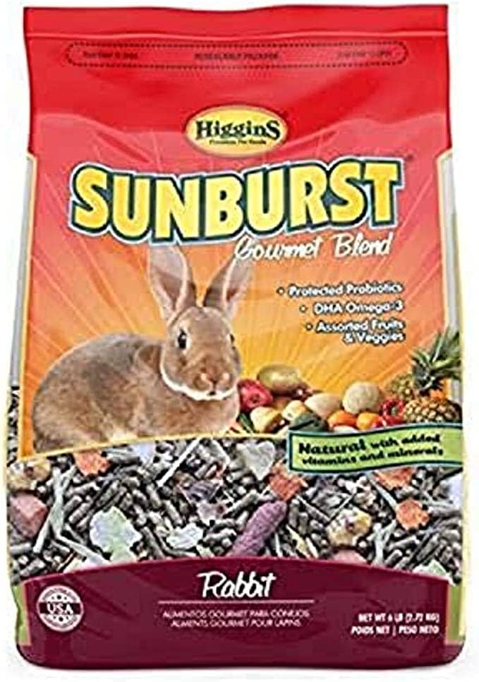 Higgins Sunburst Gourmet Diet 6 Rabbit Small Animal Food - 6 Lbs