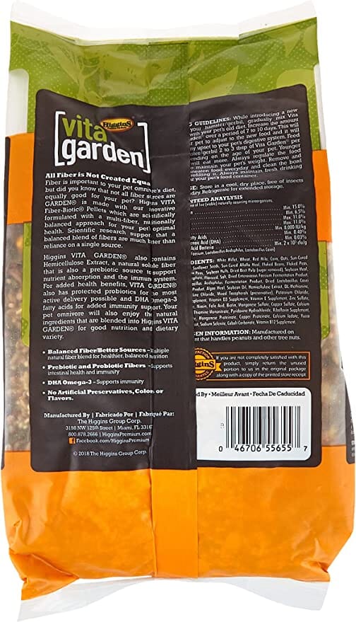 Higgins vita garden guinea hotsell pig food