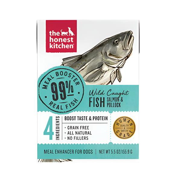 Honest Kitchen Booster Salmon Pollock Meal Wet Dog Food - 5.5 Oz - Case of 12