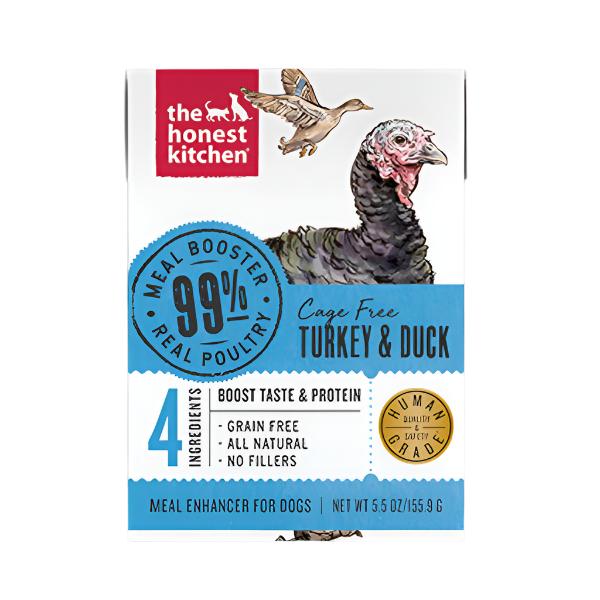 Honest Kitchen Booster Turkey Duck Meal Wet Dog Food - 5.5 Oz - Case of 12