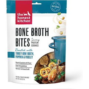 Honest Kitchen Dog Biscuits Bones Broth Bites Turkey - 8 Oz