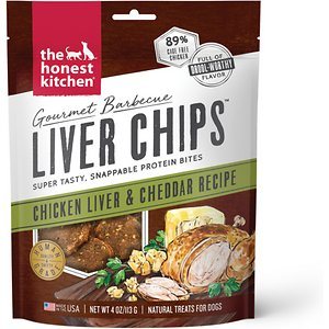 Honest Kitchen Dog Biscuits Gourmet BBQ Liver CHIPS Chicken - 4 Oz