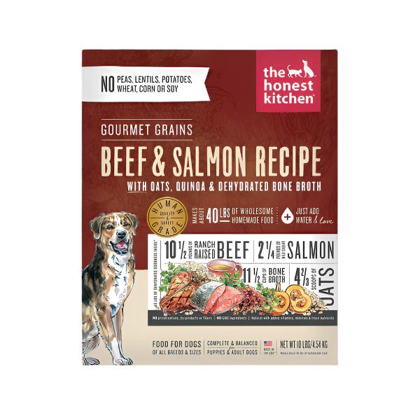Honest Kitchen Gourmet Grain Beef Salmon Dehydrated Dog Food - 10 lb Box