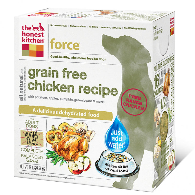 Honest Kitchen Grain Free Chicken Dehydrated Dog Food 10 lbs BOX