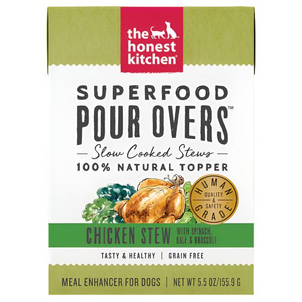 Honest Kitchen Pour Superfood Chicken Wet Dog Food - 5.5 Oz - Case of 12