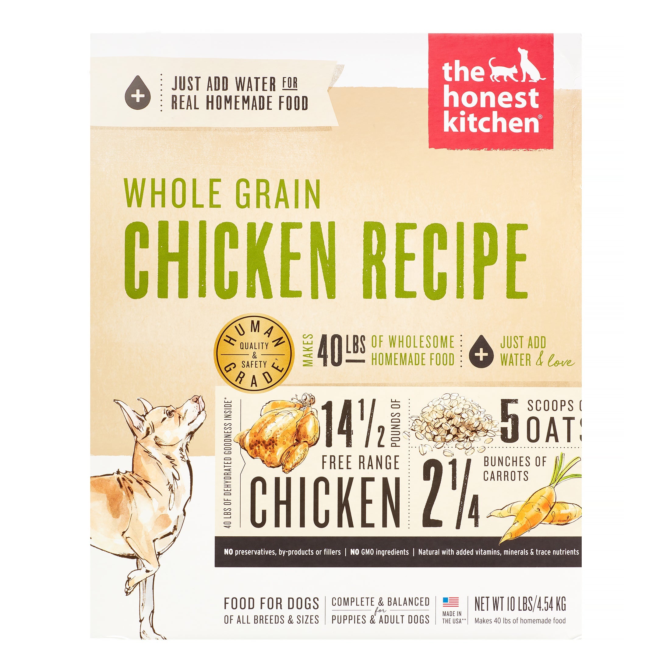 Honest Kitchen Whole Grain Chicken Dehydrated Dog Food - 10 lb Box