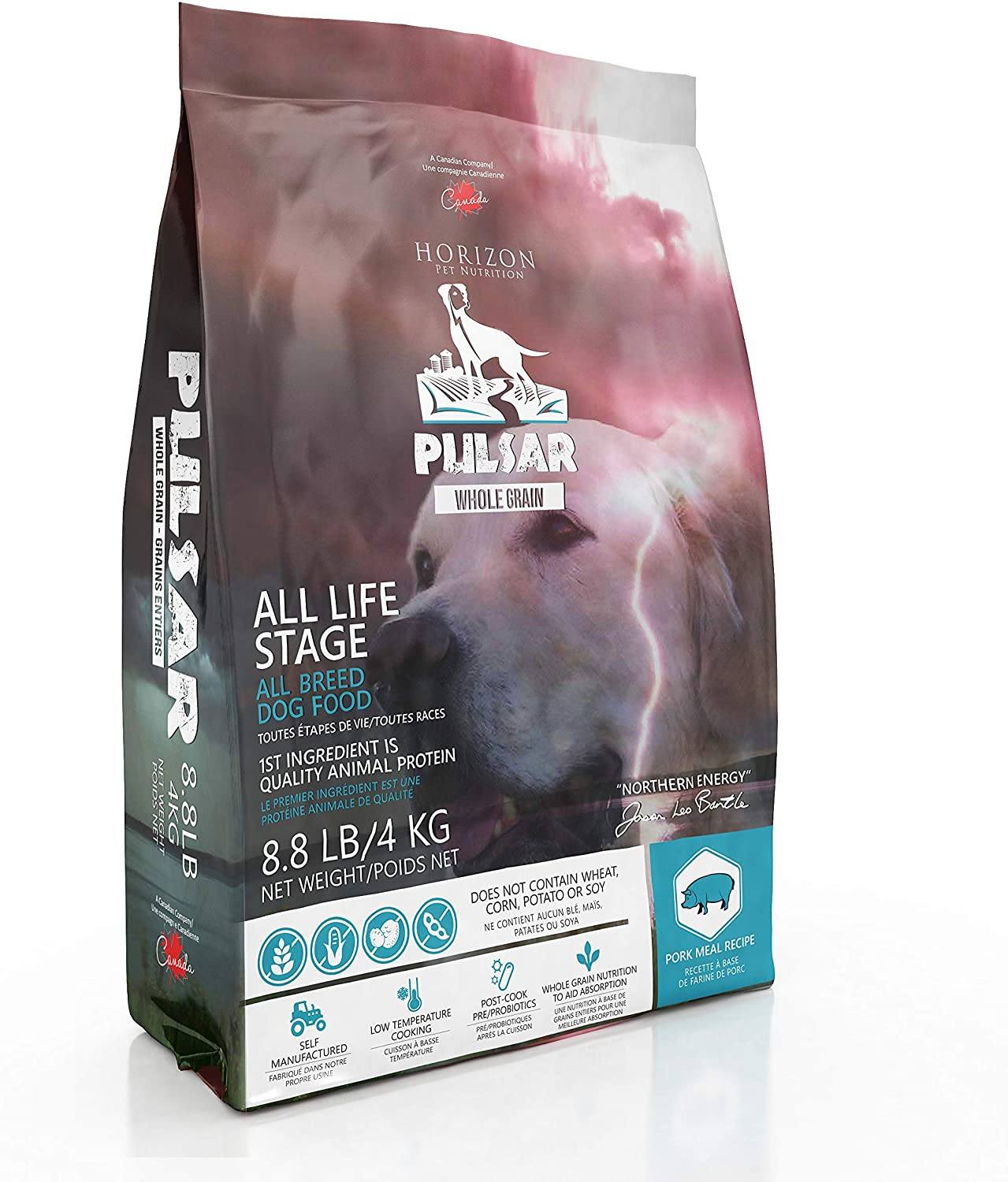 Horizon Pulsar Whole Grain Pork Dry Dog Food - 8.8 lb Bag