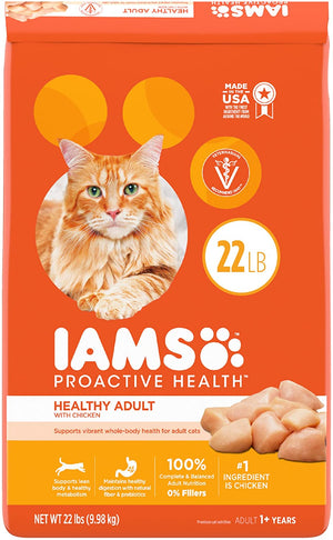 Iams ProActive Health Original Adult Chicken Dry Cat Food - 22 lb Bag