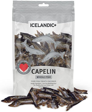 Icelandic+ Capelin Whole Fish Natural Dehydrated Cat and Dog Treats - 2.5 oz