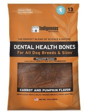 Indigenous Pet Products Carrot & Pumpkin Dental Dog Chews - 17 oz (13 ct) Bag