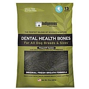 Indigenous Pet Products Original Fresh Breath Dental Dog Chews - 17 oz (13 ct) Bag