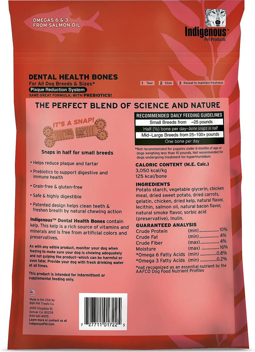Indigenous Pet Products Smoked Bacon Dental Dog Chews - 17 oz (13 ct) Bag  