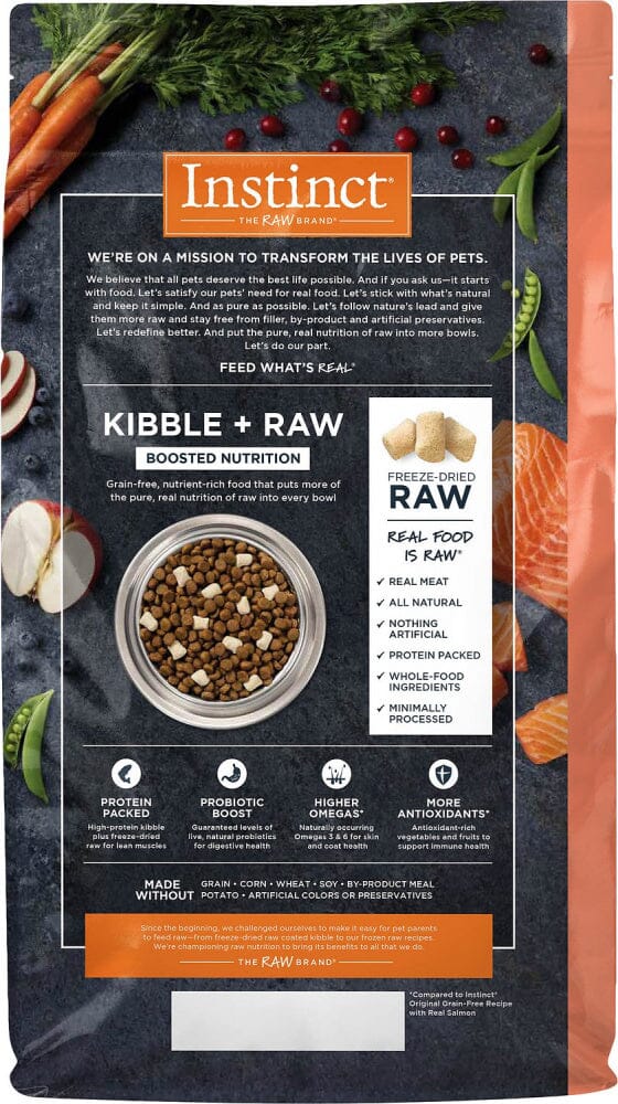 Instinct Raw Boost Grain Free Real Salmon Recipe Dog Food Pet Life