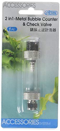 Ista 2-in-1 Metal Bubble Counter & Check Valve - Threaded